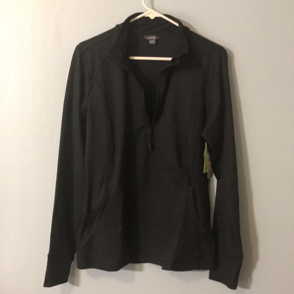 NWT Eddie Bauer 1/4 Zip Active Soft Shell Jacket - Picture 2 of 16
